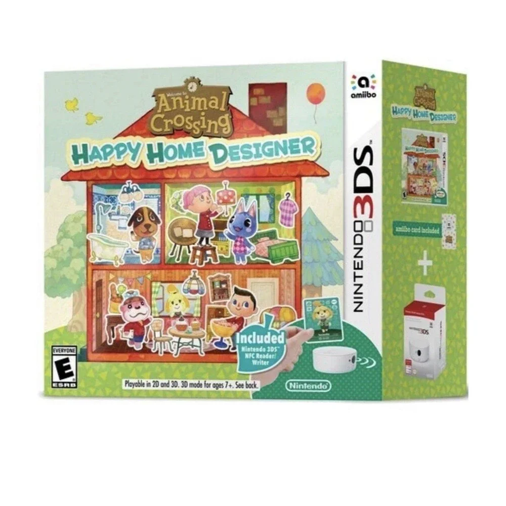 Nintendo Animal Crossing: Happy Home Designer w NFC Reader/Writer 3DS Amiibo Crd